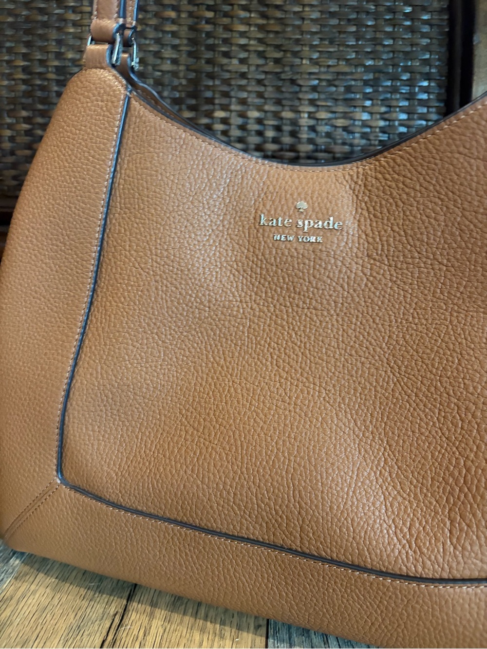 kate spade Tan Pebbled Leather Shoulder Bag - Picture 3 of 15